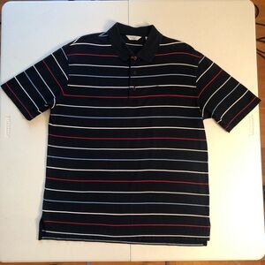 Turnbury Mens Navy Blue Polo Shirt Size M